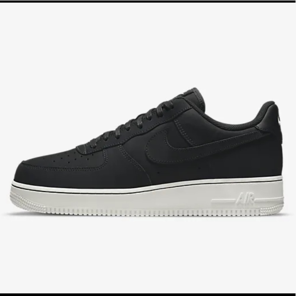 Black suede air force ones